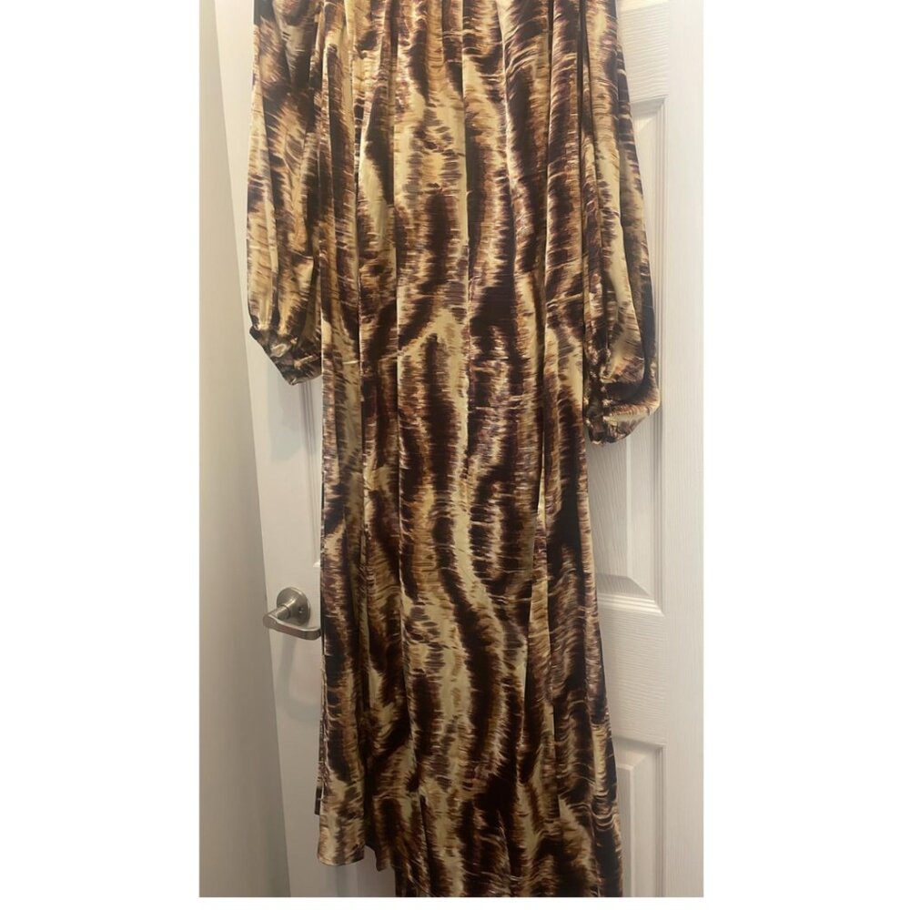 Banana Republic Animal Print Midi Dress - Medium Petite - NWT - Picture 2 of 7